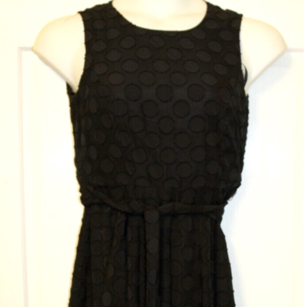 NWT Embroidered sheer black TOMMY HILFIGER SWING DRESS. SZ MED; $129 NEW
